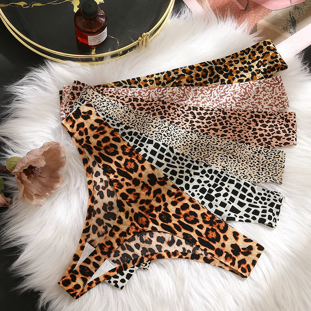 Women's Underwear Leopard Print Seamless Panties Sports Lingerie Thong G-String The Clothing Company Sydney