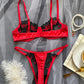 2 Piece Fancy Lingerie Floral Lace Bra Set Bilizna Luxury Well-Looking Underwear Fairy Fine Lace Exotic Set