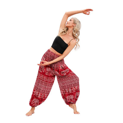 Boho Yoga Pants Women Hippie Harem Printed Dye High Waist Beach Wear The Clothing Company Sydney