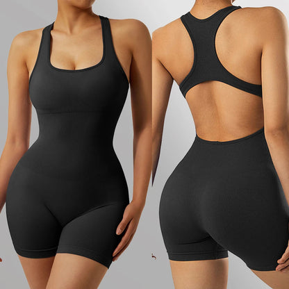 Women Yoga Shorts Sleeveless Sport Romper Bodysuits Summer Yoga Playsuits Gym Fitness Outfit Jumpsuits Activewear The Clothing Company Sydney