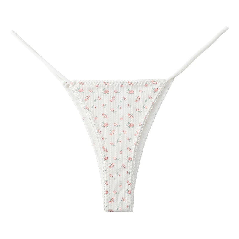 Women's Panties Printed Bikini Lingerie Fashion Lingerie G String Breathable Underwear