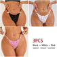 3 Pack Lace Thong Panties Women Perspective Underwear Low Waist Thin Strap Thongs Bow Ladies Briefs Lingerie Comfortable G-string The Clothing Company Sydney