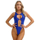 One Piece Womens Bodysuit High Cut Tight Monokini Summer Swimsuit Party Romper Swimwear