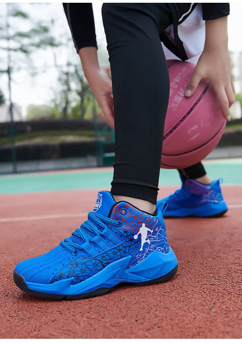 Kids Children‘s Basketball Shoes Non-slip Breathable Basketball Training Sneakers Lace-up Boys Girls Basketball Boots Athletic Shoes The Clothing Company Sydney