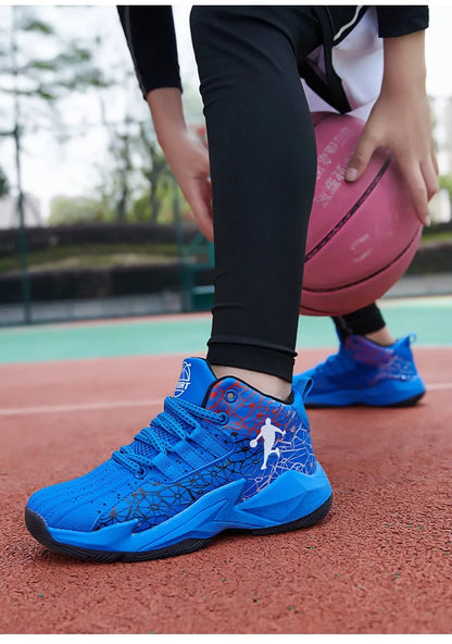 Kids Children‘s Basketball Shoes Non-slip Breathable Basketball Training Sneakers Lace-up Boys Girls Basketball Boots Athletic Shoes The Clothing Company Sydney