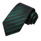 Black Green Striped Silk Ties Wedding Accessories Mens Necktie Pocket Square Cufflinks Gift Set The Clothing Company Sydney