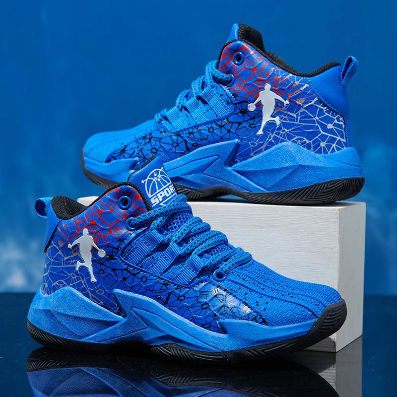Kids Children‘s Basketball Shoes Non-slip Breathable Basketball Training Sneakers Lace-up Boys Girls Basketball Boots Athletic Shoes The Clothing Company Sydney