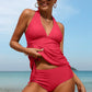 Two Piece Tankini Set For Women's Halter Retro V Neck Solid Swimsuit The Clothing Company Sydney