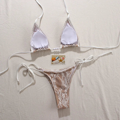 2 Piece Micro Bikini Swimsuits Swimwear Lace Brazilian Bikini Set Thong Swim Suits Solid Beachwear The Clothing Company Sydney