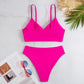 2 Piece High Waist Swimsuit Padded Swimwear Bathers Bathing Swimming Summer Beachwear Bikini Set