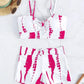 2 Piece Drawstring Front Shorts Bikinis High Waist Swimsuit Women Swimwear Bathers Bathing Swimming Swim Suit Beachwear