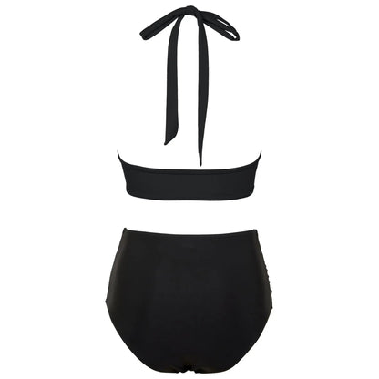 High Waist Push Up Swimsuit Women Black Beachwear Swimwear Adjustable Bathing Suit Bikini Set The Clothing Company Sydney