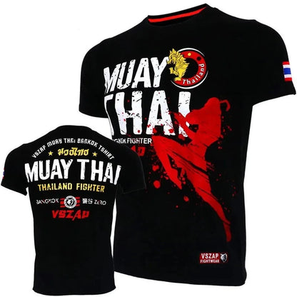 Men's Women's Kids Muay Thai T Shirt Running Fitness Sports Short Sleeve Outdoor Boxing Wrestling Tracksuits Summer Breathable Quick Dry Tees The Clothing Company Sydney