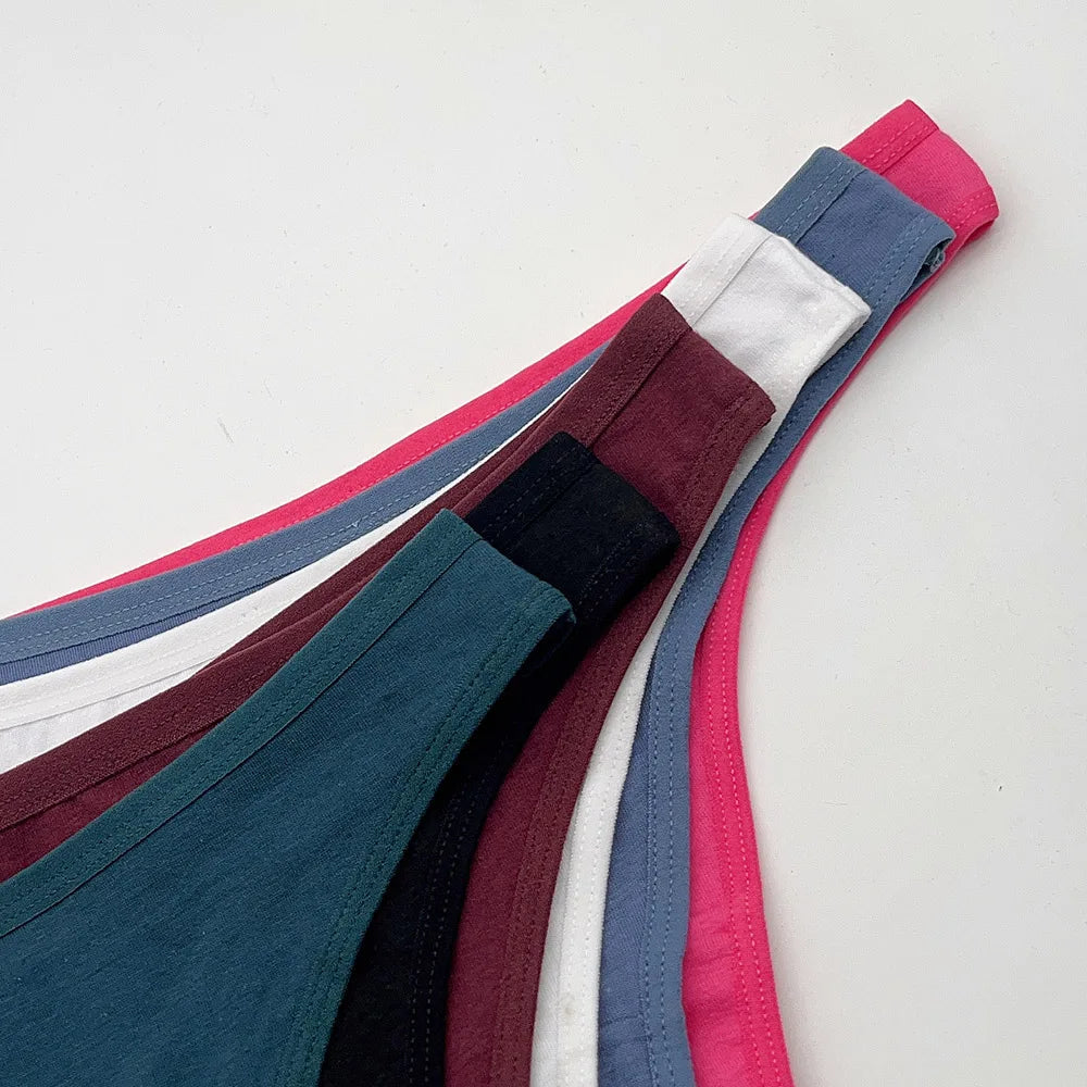 5 Piece Set Cotton Mix Panties G-String Womens Lingerie Thong Intimate Underwear The Clothing Company Sydney