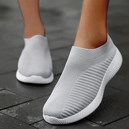 Fashion Casual Shoes Comfortable Soft Sneakers Women Slip On Sock Shoes For Women Ladies Flat Shoes The Clothing Company Sydney