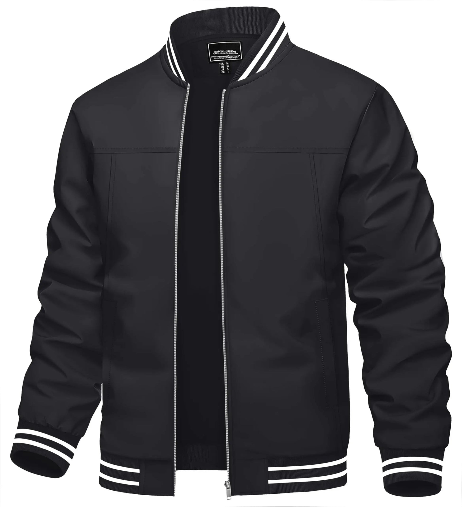 Spring Autumn Casual Jacket Mens Lightweight Full Zip Bomer Jacket Waterproof Outdoor Jacket Baseball Male Windbreaker The Clothing Company Sydney