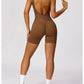 Yoga Set One-Piece Seamless Hollowed Out Women's Jumpsuits Gym Push Up Workout Fitness Bodysuit