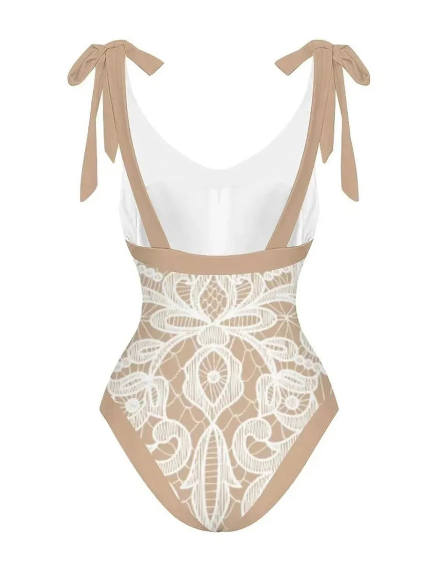 String One Piece Swimsuit & Vent Skirt Padded Women Bathing Suit Swimming Summer Beachwear Bodysuit Swimwear The Clothing Company Sydney