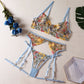 3 Piece Lingerie Sensual Lace Underwear Transparent Embroidery Garters Fancy Beautiful Bra Panties Intimate Set The Clothing Company Sydney