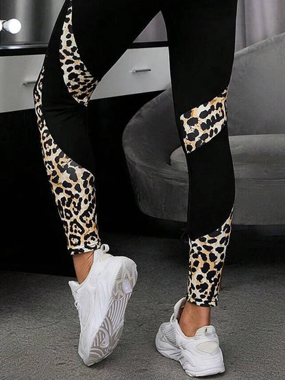 Women's Double Pocket Yoga Pants Patchwork High Waist Fitness Jogging Cycling Sportswear Leggings