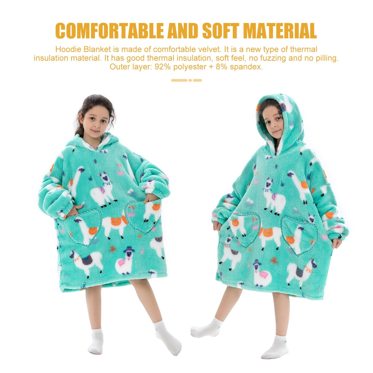 Family Hoodie Blanket for Winter Large Oversize Hoodie for Adult and Child Wearable Hooded Blanket The Clothing Company Sydney