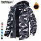 Winter Fleece Lining Parka Waterproof Men's Ski Snowboard Jackets Windproof Removable Hoodie Coats Casual Windbreaker