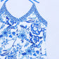 Halter String Print Swimsuit Women One Piece Swimwear Bathers Bathing Swimming Swim Suit Beachwear The Clothing Company Sydney