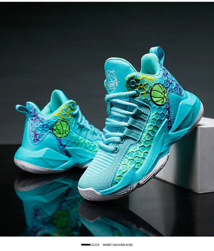 Kids Children's Sports Boys Girls Running Casual Outdoor Breathable Mesh Wear-Resistant Sneakers Basketball shoes. The Clothing Company Sydney