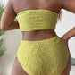 2 Piece Bandeau Bikini Plus Size Large Size Swimwear Women Swimsuit Female Two-pieces Bikini set Bather Bathing Suit The Clothing Company Sydney