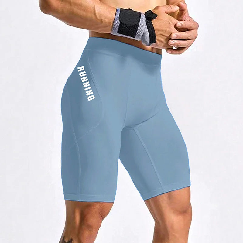 Men's Bodybuilding Shorts Gym Running Leggings Male Joggings Elastic Compressions Sweatpant Football Basketball Tights Shorts