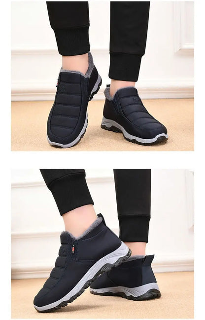 Men's Autumn Winter Casual Cotton Warm Wear Resistant Chunky Sole Shoes