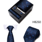 4 Piece Tie Handkerchief Cufflink Set For Men Necktie Holiday Gift Box Blue Gold Suit Accessories Slim Wedding Set The Clothing Company Sydney