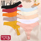 3 Pack G-String Underwear Female T-back Intimates Lingerie Seamless Low Waist Underpants Briefs The Clothing Company Sydney