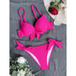 6 Colors Knotted Push Up Bikini Swimsuit Swimwear Women Two piece Bikini set With Bra Cup Bather Bathing Suit The Clothing Company Sydney