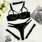 5-Piece Costume Hollow Underwear Sensual Open Bra Outfits Lingerie Set