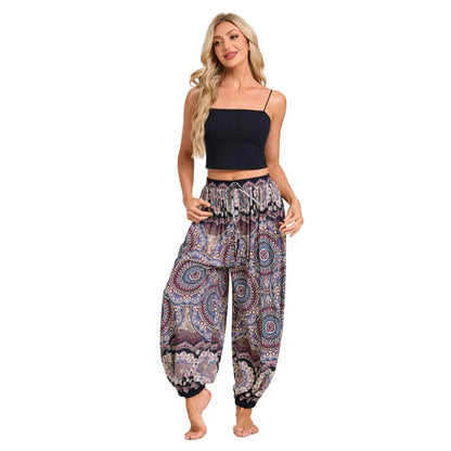 Boho Yoga Pants Women Hippie Harem Printed Dye High Waist Beach Wear The Clothing Company Sydney