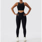 2 Piece Ribbed Yoga Set Women Suit For Fitness Sportswear Seamless Sports Suit Workout Clothes Tracksuit Sports Outfit Gym Clothing Wear The Clothing Company Sydney