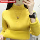 Ladies Turtleneck Winter Sweater Women Elegant Thick Velvet Lined Warm Knitted Pullover Slim Tops Jersey Knitwear Jumper The Clothing Company Sydney