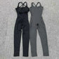 One Piece Backless Bodycon Scrunch Jumpsuit Women Dance Fitness Overalls Push Up Sleeveless Yoga Sport Jump Suit The Clothing Company Sydney