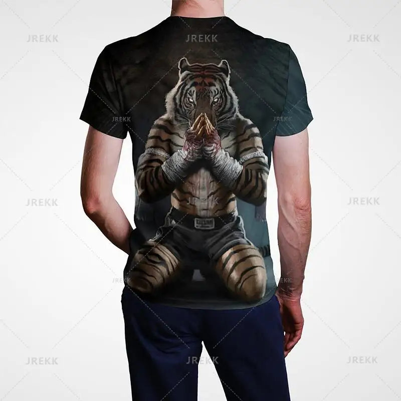 Muay Thai Gym Graphic T Shirt For Men Women Kids 3D Thai Boxing Sports Printed Tee Shirts Streetwear Short Sleeves Quick Dry Top - The Clothing Company Sydney