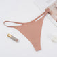 Women's Seamless Underpants Ice Silk Thongs Low Waist Bikini T-back Solid Color Traceless G-String Panties The Clothing Company Sydney