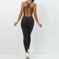 One Piece Backless Bodycon Scrunch Jumpsuit Women Dance Fitness Overalls Push Up Sleeveless Yoga Sport Jump Suit The Clothing Company Sydney