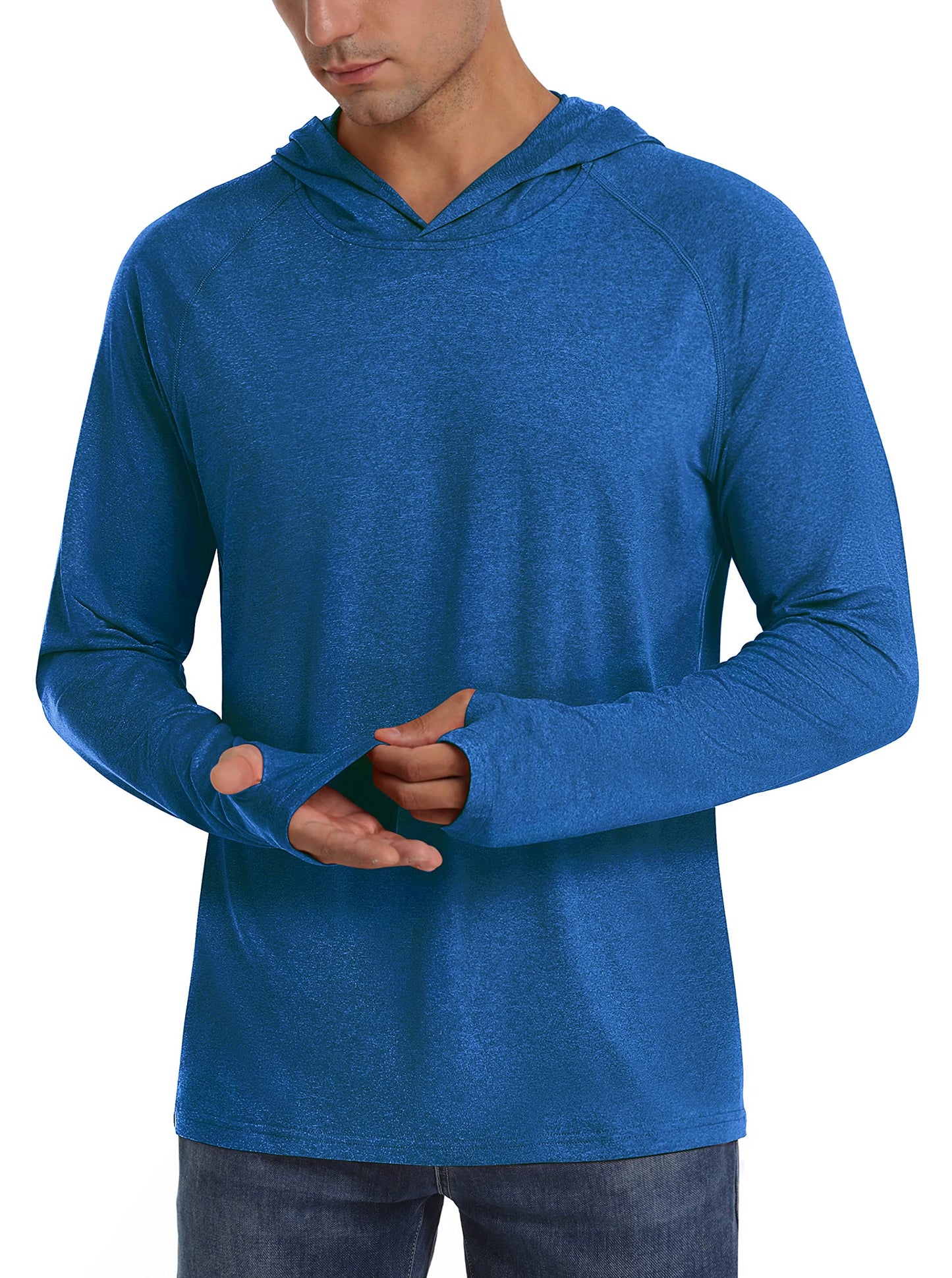 UPF 50+ Sun Protection Hoodie Shirts Men's Long Sleeve T-shirts Lightweight Quick Dry Pullovers Casual Fishing Tee Tops The Clothing Company Sydney