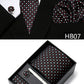 5 piece 7.5 cm Width Tie Sets Black Men's Tie Hankerchiefs Cufflinks clip Box wedding gift handmade Necktie Set The Clothing Company Sydney