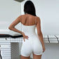 Spaghetti Strap Jumpsuit Tight Fitting Women's Summer Jumpsuit Playsuit Bodycon Short White Black Shorts Romper The Clothing Company Sydney