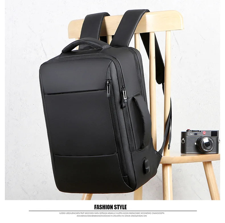 Large Backpack USB Charging Laptop Bagpack Waterproof Business Travel Cabin Hand Luggage Back Pack Bag