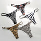 Cotton Leopard G String Women Panties Briefs Thong Low Waist T-back Bikini Underwear Seamless Lingerie