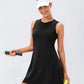 Tennis Dress With Separate Shorts Sleeveless Golf Sport Skirts Set with Pockets Training Running Fitness Badminton Dress The Clothing Company Sydney