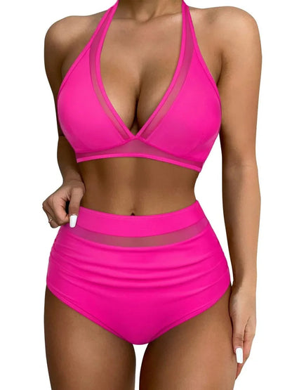 High Waist Push Up Swimsuit Women Black Beachwear Swimwear Adjustable Bathing Suit Bikini Set The Clothing Company Sydney