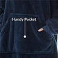 Winter Hooded Sweater Blanket Women's Oversized Fleece Blanket With Sleeves Large Pocket Warm Thick TV Hoodie Robe The Clothing Company Sydney